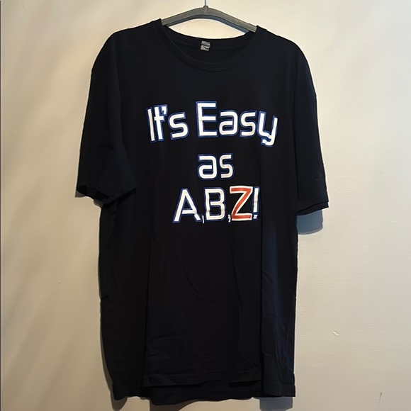 Next Level Apparel Black Short Sleeve Tee Bold Graphic - Picture 1 of 4